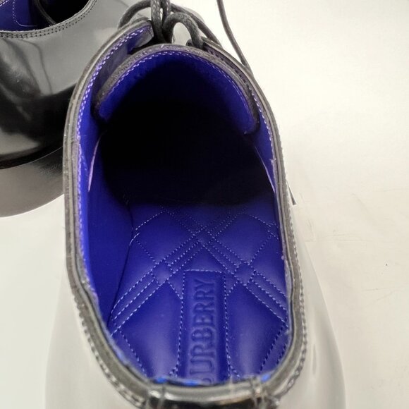 Burberry Men\'s Black Leather Derby Dress Shoes US 9 EU 42 main image 14